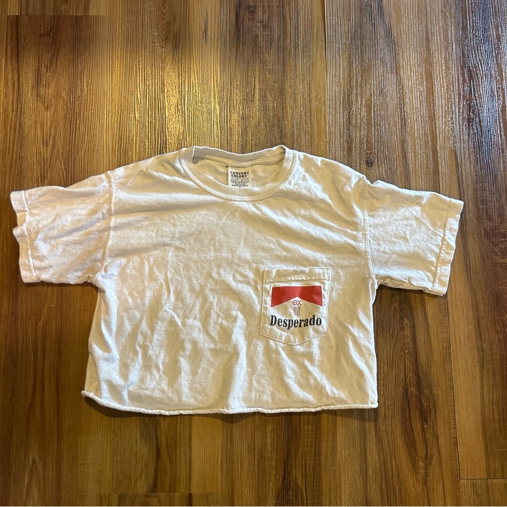 Comfort Colors Desperado Crop Top T-shirt size small